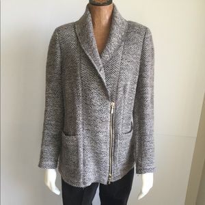 Tweed Wool Cardigan by Worth